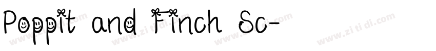 Poppit and Finch Sc字体转换